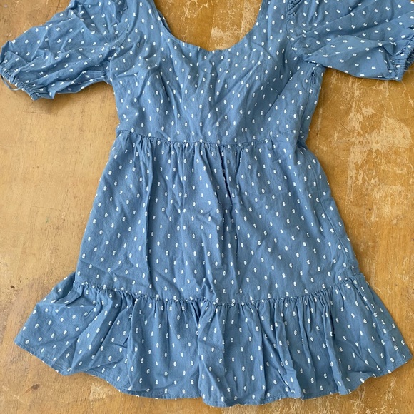 Petite Clip Tie Back Flounce Swing Dress, 00p, XXSP - Picture 4 of 10